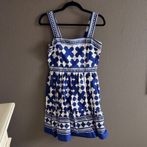 Kate Spade Lantern Poplin Flounce Dress